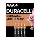 PILA ALCALINA AAA DURACELL C/4 PZAS