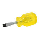 DESARMADOR PLANO 1/4"X1.1/2" (TROMPO) (AMBAR) (BARRA REDONDA)