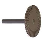 DISCO DE DIAMANTE 0.6"X0.08"X1/4" MINI TURBO C/VASTAGO