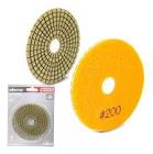 PAD DIAMANTADO TRABAJO EN HUMEDO 4" G200 C/VELCRO P/PULIDO DE PIEDRA