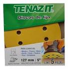 DISCO DE LIJA AUTOAD. 5" G220 CON VELCRO Y RESPALDO DE PAPEL SIN HOYOS (TASCV)