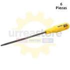 LIMA TRIANGULO DOBLE 6" MANGO PLASTICO