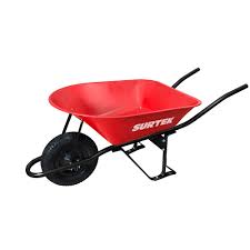 CARRETILLA CON BASTIDOR MET ROJA (CATR2) 6 FT LLANTA 2 CAPAS