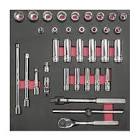 JUEGOS DADOS CUADRO 3/8" - METRICOS - CORTOS & LARGOS (24 PZAS)