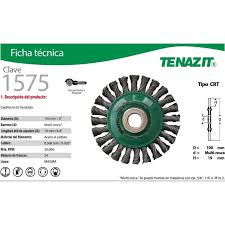CARDA CIRCULAR ALAMBRE TRENZADO TIPO CONICO 7" X 0.020" X 5/8-11H ACERO AL CARBON (MAGMA)