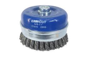 CARDA COPA ALAMBRE TRENZADO 4"X0.030"XMR ACERO AL CARBON (CHIP-CUT)