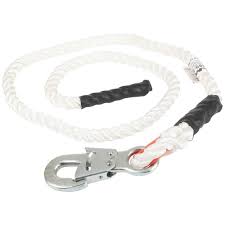 CABLE DE PROTECCION 2.0 MT 2 GANCHOS DE SEGURO POLIPROPILENO 9/16"