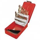 JUEGO DE BROCAS DE ZANCO RECTO FRACCIONAL 1/16"-1/2"  A.A.V. COBALTO ACERO M35 (15 PZAS)