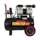 COMPRESOR LIBRE DE ACEITE 120 VOLT 3400 RPM 1.5 HP 24LT 116PSI HORIZONTAL USO PESADO