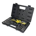 JUEGO DE MACHUELOS FRACC. Y DADOS 1/4X12 (40 PZAS)