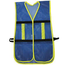 CHALECO DE SEGURIDAD MALLA AJUSTABLE GANCHO AZUL