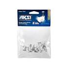 GRAPA PARA CABLES PLANOS CON CLAVO 5MM BLANCO (BOLSA CON 20 PZAS)