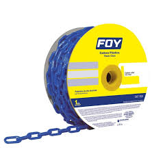 CADENA PLASTICA 6MM 1/4" 25M AZUL