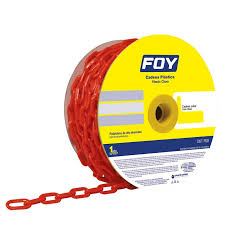 CADENA PLASTICA 6MM 1/4" 25M ROJA