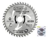 SIERRA CIRCULAR 10"X1.3/16" 60 DIENTES CARBURO DE TUNGSTENO PARA MADERA 5500 RPM