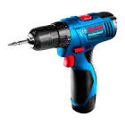 ROTOMARTILLO INALAM 3/8" 12V VVR 400/1500RPM 0-22500GPM 14/30 NM LUZ LED 2 BAT CARG EST (GSB 120-LI)