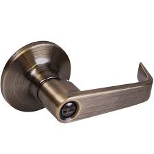 CERRADURA MANIJA TUBULAR BAÑO LATON ANTIGUO WHISTLER P/SENCILLO (BLISTER)