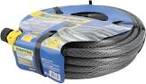 MANGUERA PARA JARDIN ARMADA 1/2" (13MM) X 15MT CON CONECTORES DE METAL TRAMADA GRIS