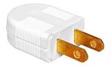 CLAVIJA ELECTRICA PLASTICA 2P 15A 127V