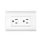 CONTACTO ELECTRICO POLARIZADO Y ATERRIZADO 2P+T 15 A 127 V COLOR BLANCO