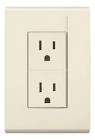 CONTACTO ELECTRICO CON PLACA DOBLE ATERRIZADO Y POLARIZADA 2P+T 15A 127V MARFIL RESTYLE