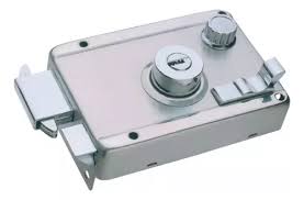 CERRADURA DE SOBREPONER IZQ CLASICA LLAVE/PUNTOS BARRA TIPO MARTILLO ALTA SEGURIDAD A. INOX.