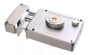 CERRADURA DE SOBREPONER IZQ INSTALA FACIL LLAVE/PUNTOS DOBLE BARRA CIERRE AUTO. ALTA SEG. A. INOX.