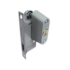 CERRADURA DE EMBUTIR DOBLE CILINDRO PARA PUERTAS Y VENTANAS CORREDIZAS BLANCO