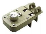 CERRADURA PUERTA CORREDIZA IZQ DOBLE CILINDRO BEIGE