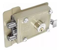CERRADURA DE SOBREPONER IZQ DOBLE CERROJO BEIGE