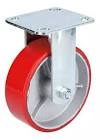 RODAJA DE FIERRO 4" RUEDA DE POLIURETANO FIJA SIN FRENO