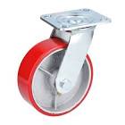 RODAJA DE FIERRO 6" RUEDA DE POLIURETANO GIRATORIA SIN FRENO