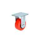 RODAJA DE POLIPROPILENO ROJO/NEGRO 6" FIJA SIN FRENO