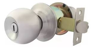 CERRADURA POMO CILINDRICO BAÑO ACERO INOXIDABLE BARZA