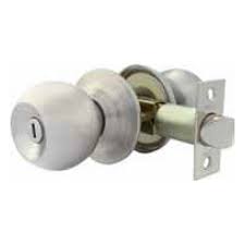 CERRADURA POMO TUBULAR RECAMARA ACERO INOXIDABLE BARZA