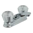 MEZCLADORA PARA LAVABO 4" CIERRE DE COMPRESION CROMO MANERAL DE ACRILICO