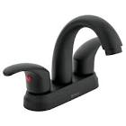 MEZCLADORA LAVABO 4" ORO-NEGRO CON DESAGUE AUT.