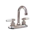 MEZCLADORA PARA LAVABO TIPO BAR (MANERALES PIRULI BLANCO, CARTUCHO CERAMICO) CROMO