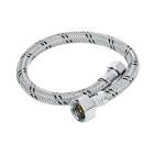 MANGUERA PARA FREGADERO FLEXIBLE DE ALUMINIO 40CM SALIDA 3/8"X1/2"