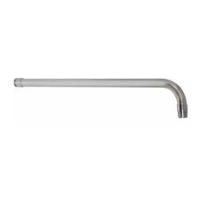 BRAZO REDONDO PARA REGADERA DE FIERRO LARGO 39 CM X 13 MM Y CHAPETON DE ACERO INOXIDABLE