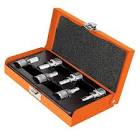 JUEGO DADOS CUADRO  3/8" CORTO PTA. LARGA HEX.  EN RIEL Y CLIPS (6 PZAS) DE 4MM A 10 MM