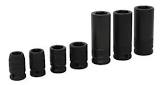 JUEGO DADOS DE IMPACTO 1/2" STD LARGO 6 PTAS. EN RIEL Y CLIPS (7 PZAS)