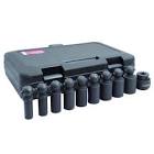 JUEGO DE DADO UNIVERSAL INTERCAMBIABLES 1/2" STD (9 PZAS)