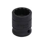 DADO DE IMPACTO 1/2"X16MM CORTO 12 PTAS.
