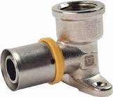 CODO OREJA 90° DOBLE ROSCA HEMBRA GAS 3/8”X1/2”X3/8” (TUBOGAS)