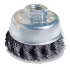 CARDA COPA ALAMBRE TRENZADO 2.7/8"X0.027X5/8"-11 ACERO AL CARBON