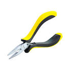 PINZA PARA ELECTRICISTA 4.3/4" CORTE LATERAL PUNTA LARGA C/RESORTE (MINI)