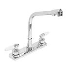 MEZCLADORA PARA FREGADERO 8" NARIZ COBRA MANERALES PALANCA CROMADA