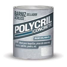 BARNIZ SELLADOR ACRILICO TRANSPARENTE ABASE SOLVENTE 04 LT (POLYCRIL CONCRETE)