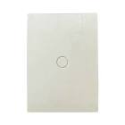 PLACA CIEGA CON PRERRUPTURA MARFIL